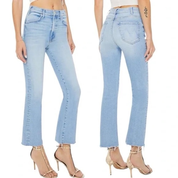 MOTHER The Hustler Frayed Ankle Jeans size 29 in Limited Edition